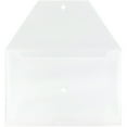 thumbnail image 2 of JAM Paper Plastic Snap Envelopes, 9.8x14.5, 12 per Pack, Clear, 2 of 4