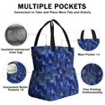 thumbnail image 3 of Pioneer Flower Floral Print Pattern Drawstring Lunch Bag Women - Drawstring Lunch Bag Insulated for Work Office - Stain-Resistant Large Lunchbags for Women with Multi-Pockets, 3 of 6