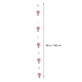 thumbnail image 5 of FELTECHELECTR 1 Set Pink Heart Shaped Garland Hanging Decoration Paper Decorative for Valentine's Day Party Organizers, 5 of 8