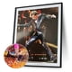 thumbnail image 1 of Cuadros Decorativos 5D Wdftyju bricolaje taladro redondo completo diamante pintura Johnny Hallyday decoración del hogar 30 X 40 cm embutido en tela, 1 of 8