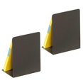 thumbnail image 2 of Book Stopper Minimalist Portable Book Holder Stand Metal Bookends for Shelves Office Desk Dark Gray, 2 of 4