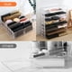 thumbnail image 5 of RKSTN storage box Make Up Organizers And Storage For Vanity, 8 Sections Divided Makeup Organizer For Vanity, Clear Plastic Cosmetics Organizer For Drawer And Bathroom, 5 of 8