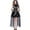 Black, variant on FYEGRE Gothic Undead Bride Wedding Dress Elegant Halloween Scary Outfit For Women Black XL