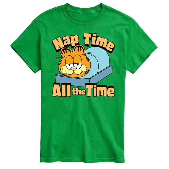 Garfield - Nap Time All The Time - Men's Short Sleeve Graphic T-Shirt