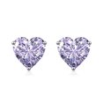 thumbnail image 4 of Charming Yellow Heart Stud Earrings, 4 of 5