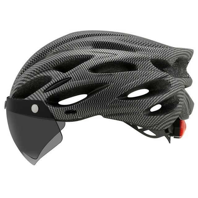 Hombres Y Mujeres En Bicicleta De Casco En Bicicleta De Montaña Casco De Bicicleta Con Lámpara De Visera