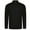 Black, variant on PRO RTX Mens Pro Piqué Long-Sleeved Polo Shirt