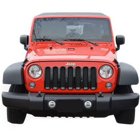 ABS Black Grille Tape-On for 07-17 Jeep Wrangler 1pc