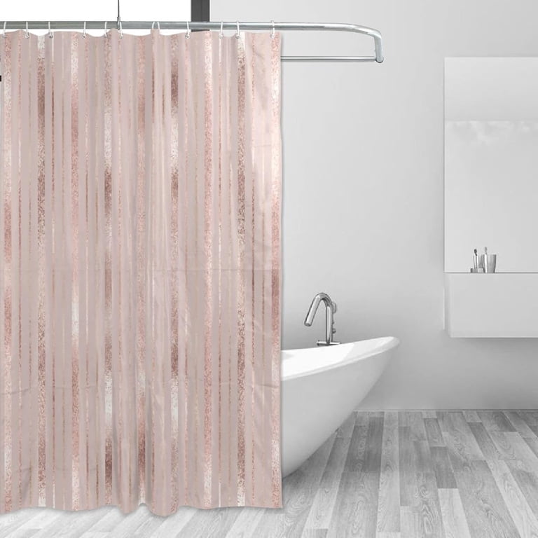 Rose Gold Shower Curtain