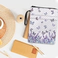 thumbnail image 3 of HELLHERO Butterfly Flower 1 pc Book Sleeve Protector with Handle Polyester Protector Wrap Bag for Journal Reader 11.4 Inch X 8.66 Inch, 3 of 8