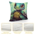 thumbnail image 4 of Shiartex  Cute Sea Turtle Watercolor Painting Decorative Throw Pillow Covers Square, Pillowcase Protectors Cushion Cover for Home Sofa Couch Chair Back Seat, 4 of 5