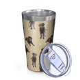 thumbnail image 2 of 16oz Tumblers Cute Labrador Stainless Steel Vacuum Insulated Double Wall Travel Tumbler Cups Mug with Lid and Straw,Cleaning Brush for Coffee,Tea, 2 of 4