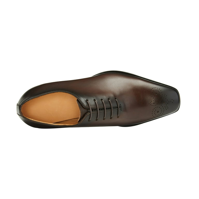 mens genuine leather dress shoes Marco Di Milano Men's Brown Caiman Leather Dress Shoe Lacio 10 M Brown