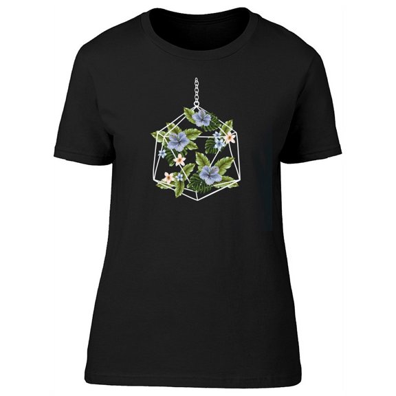 Glass Terrarium Floral T-Shirt Women -Image by Shutterstock, Female XX-Large