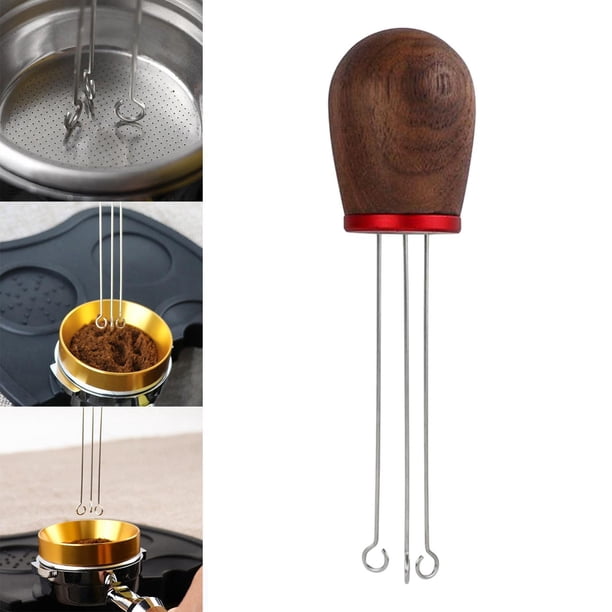 Nivedora Del área de Agitación Más Del Pisón Del Café Del Acero Inoxidable , Wulnut de madera Madera de perfecl distribuidor de sabotaje expreso