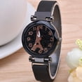 thumbnail image 5 of Agite el mismo tipo de reloj de mujer con piedra magnética con reloj de estrella magnética con correa de malla de espejo de diamantes, 5 of 5