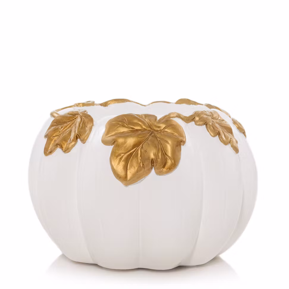 thumbnail image 4 of Yankee Candle Golden Pumpkin Large Original Jar Candle with a White Pumpkin Resin Jar Candle Holder, 4 of 6