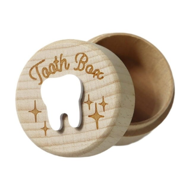 Lipstore Baby Tooth Keepsake Box First Collection Memorial Box for Birthday Gift Kids C