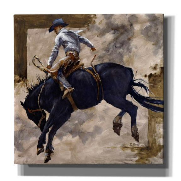 Epic Graffiti 'Blackie' by J. E. Knauf, Canvas Wall Art, 18"x18"