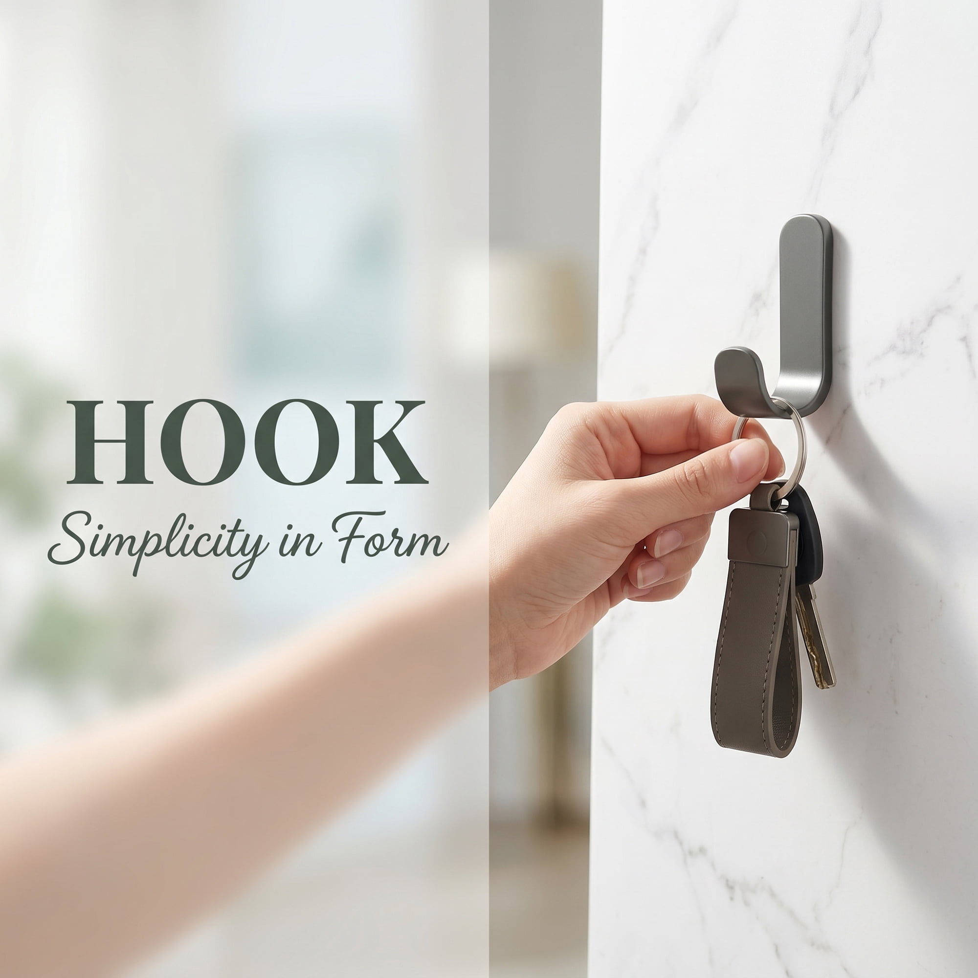 Unique Bargains 10Pcs Utility Hooks Metal Durable Wall Hooks Gray 2.6"
