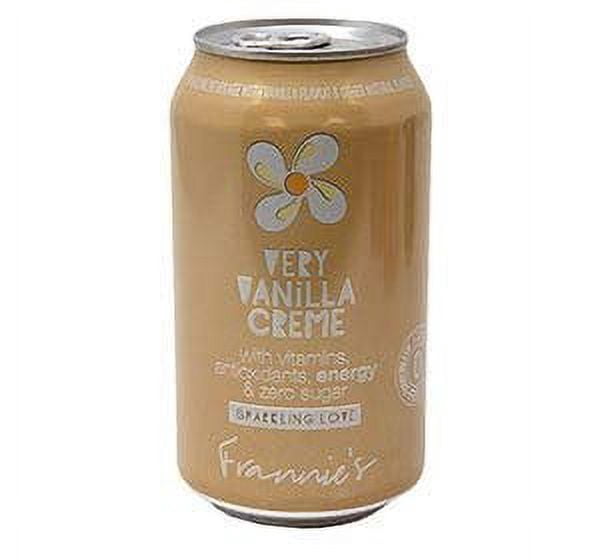 Frannie's Sparkling Beverage- Zero Calories & Sugar, Aspertame Free: 8-Pack 12 fl. oz. Cans Very Vanilla Creme
