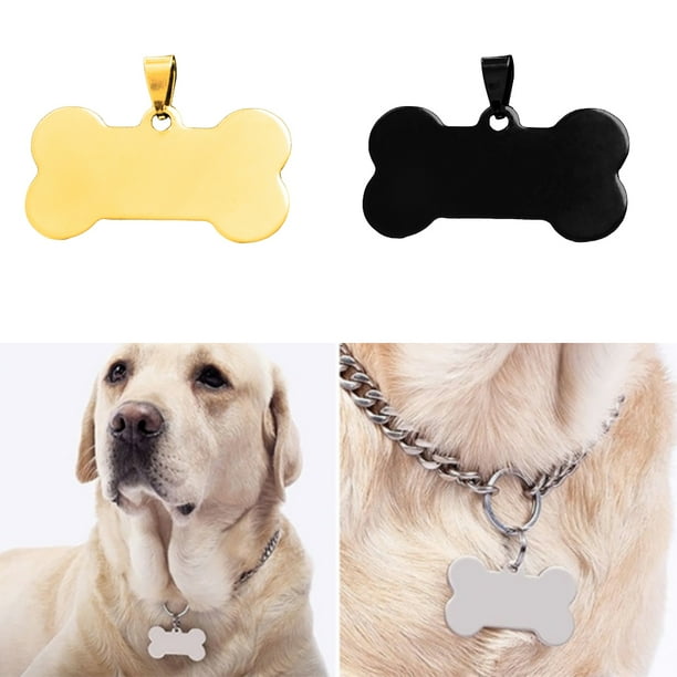 Spring Park Pet Id Bone Shape Double Sided Dog Cat Pet Name Phone Number Id Charm Personalized Blank Bone s Walmart Com Walmart Com