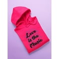 thumbnail image 3 of Love Is The Music Hoodie Women -Smartprints Designs, Female Large, 3 of 4