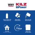 thumbnail image 3 of KILZ Upshot Interior Overhead Stain Sealer & Primer Spray, 10 Oz Aerosol, 3 of 7