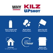 KILZ Upshot مانع تسرب البقع العلوي الداخلي ورذاذ التمهيدي، 10 أونصة رذاذ