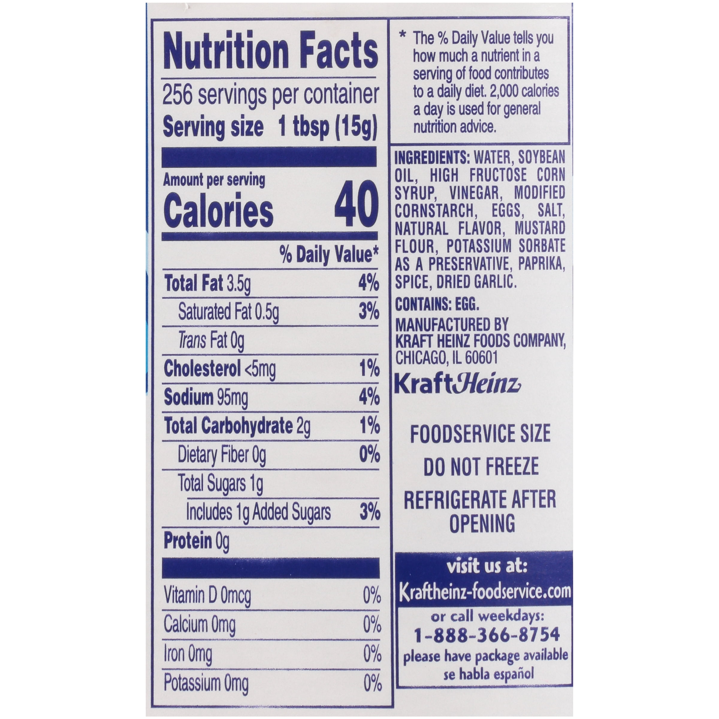 Miracle Whip Original Restaurant Quality Dressing, 4 ct Casepack, 1 gal Jugs