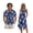 Palm Trees Blue Tropical, variant on Xixirimido Dragonfly Blue Tie-dye Print Couples Matching Vacation Outfits Men's Breathable Short Sleeve Shirt & Women's Irregular Hem Dress Coordinated Summer Wear for Dating, Size L