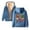 Blue, variant on Certgust Hoodies Womens Oversized Zip Hoodie with Pockets Long Sleeve Sweatshirt Casual Fall Jacket Top