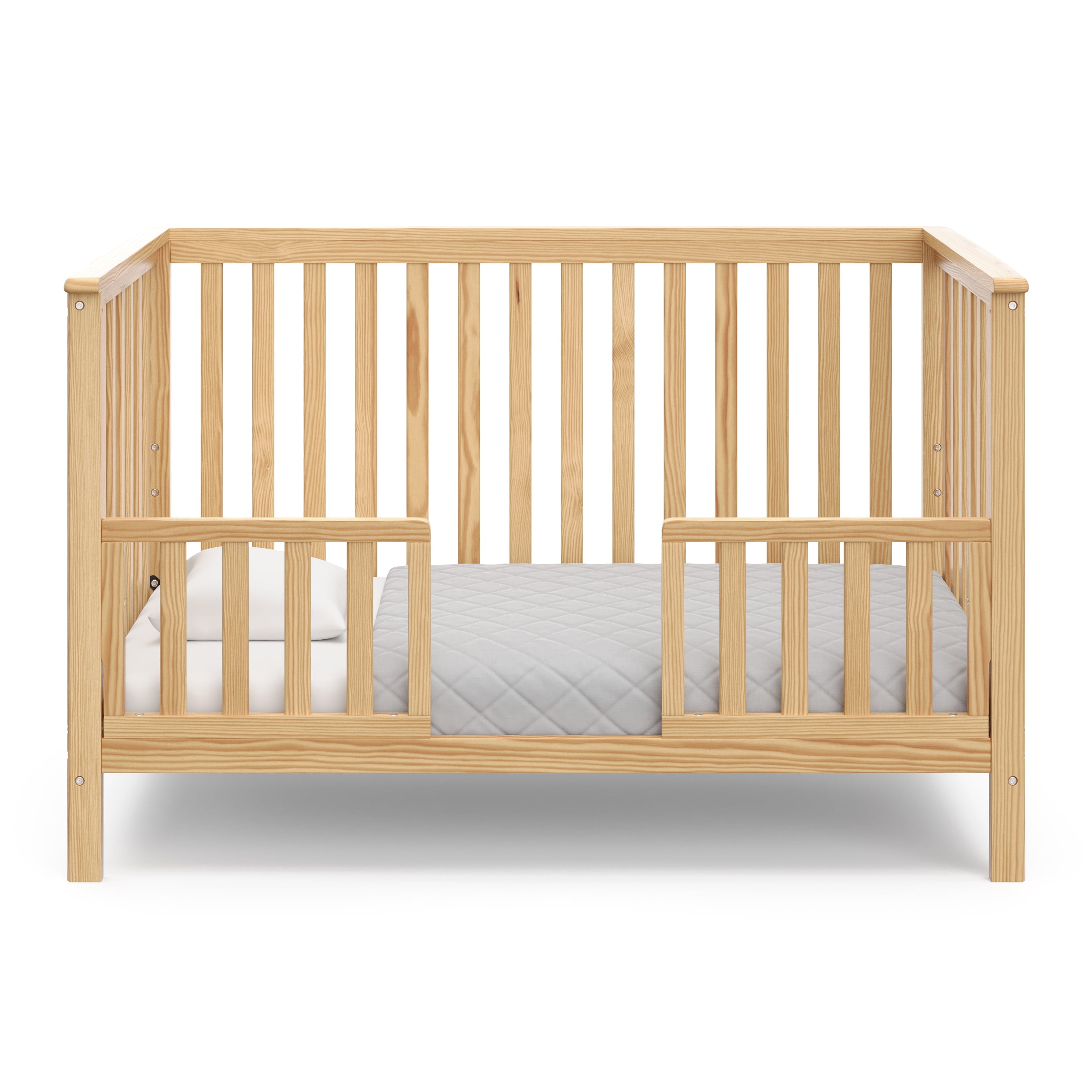 Storkcraft Hillcrest 4-in-1 Convertible Baby Crib, Natural
