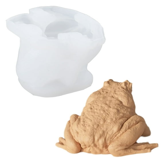 Ciwanning Animal Shaped Molds Frog Shaped Resin Molds for Making Soap Craft Baking