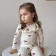 thumbnail image 3 of Ropa de bebé de estilo coreano, ropa de dormir para niños y mujeres de clase A, ropa de hogar para niños de otoño, traje con manga, capa Base cálida, Top, 3 of 5