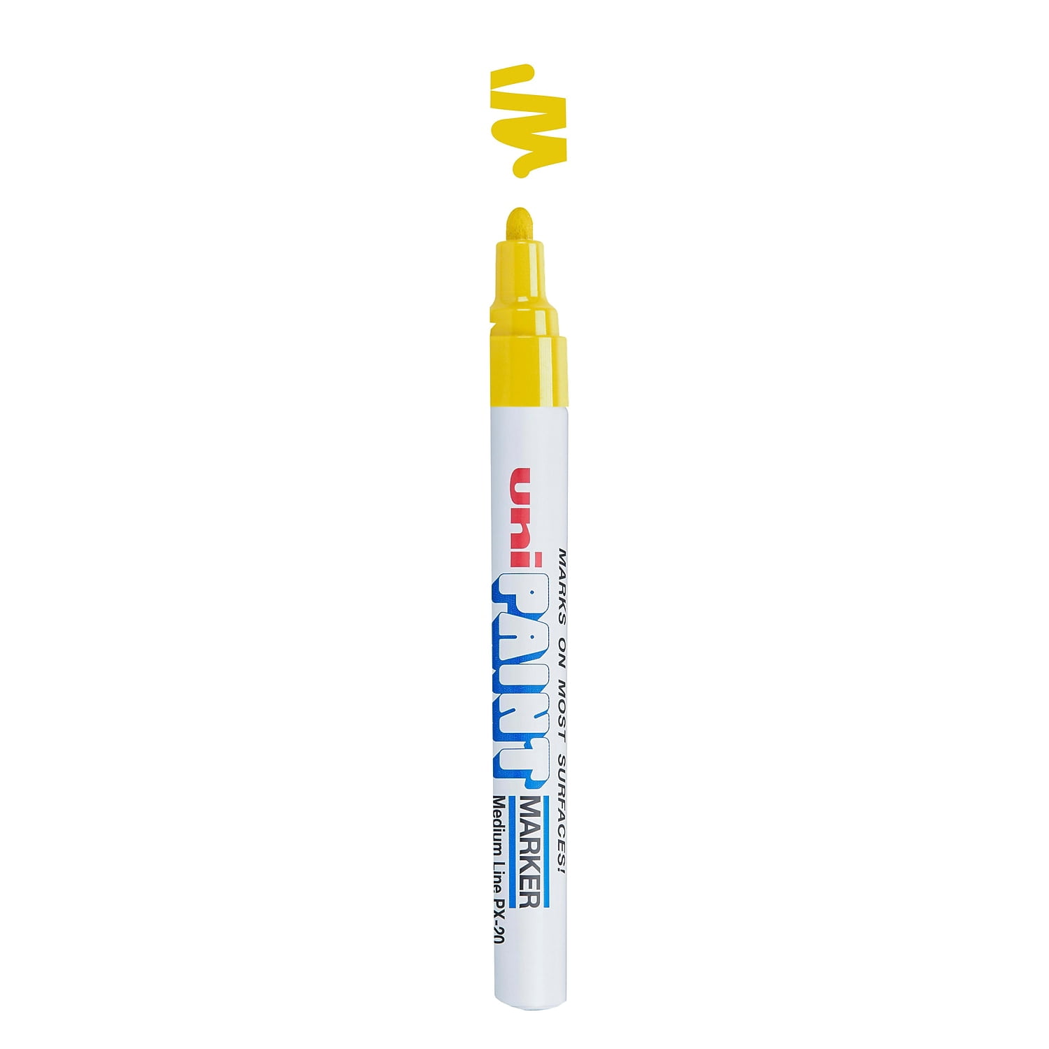 Uni Paint Marker Bullet Point Yellow Dozen 63605DZ