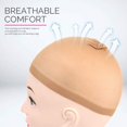 thumbnail image 4 of EIMELI 12-pack Ultra-thin Wig Caps Invisible Breathable Headgear for Women Professional Scalp Protector Lightweight Stretchy, 4 of 5