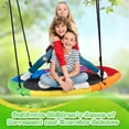 thumbnail image 5 of Naipo 40-inch Heavy-Duty Tree Swing Saucer for Kids & Adults – 600 lbs Weight Capacity, Waterproof Oxford Nylon Rope, Detachable Design, Indoor & Outdoor Backyard Playground Swing Set, 5 of 9