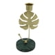 thumbnail image 5 of Candelabro decorativo con hojas, vela de oración para , candelabros cónicos para fiesta de Hotel, sala de estar, chimenea, mesa de cena Hojas de palmera áureas, 5 of 8