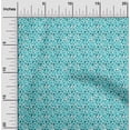 thumbnail image 2 of oneOone Velvet Turquoise Green Fabric Floral Ditsy Craft Projects Decor Fabric Printed By The Yard 58 Inch Wide, 2 of 4