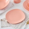 thumbnail image 5 of Stone + Lain Delilah Porcelain Collection Dish Set, 6 Dinner Plates Service for 6, Peach, 5 of 6