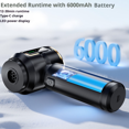 thumbnail image 3 of 16000Pa 4-in-1 Cordless Handheld Vacuum Cleaner - 6000mAh Rechargeable, Portable Wireless Vacuum/Blower/Inflator/Deflator with One-Touch Dust Disposal, LCD Screen, 30-Min Runtime, Home & Car Use,, 3 of 6