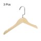 thumbnail image 3 of 3uds Perchas de madera Unique Bargains Traje 320mm Longitud Redondo Cabeza Antideslizante, 3 of 7