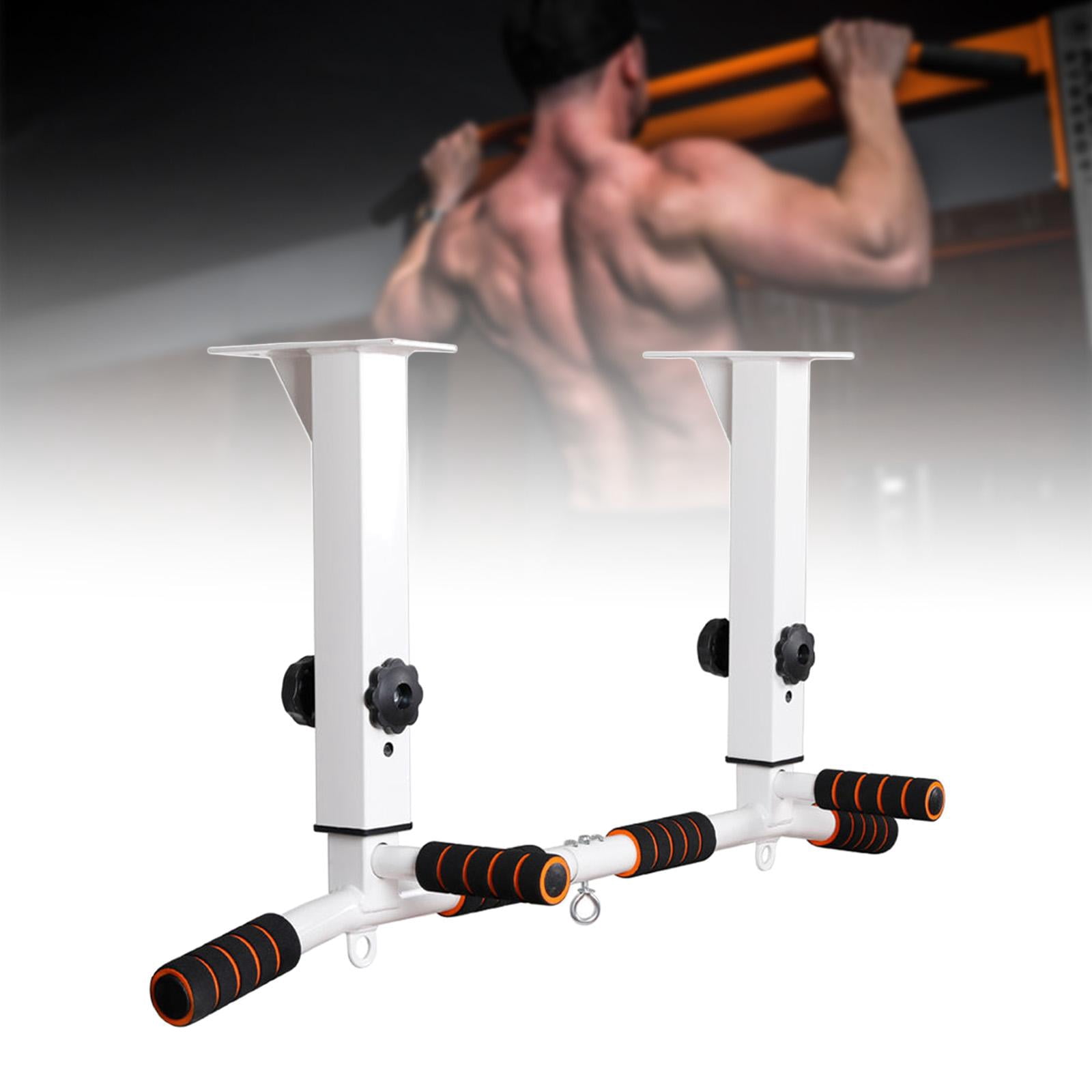 DimyFew Pull up Bar Wall Mounted Chin up Bar Easy to Install Portable Adjustable for Gym White Top Mount