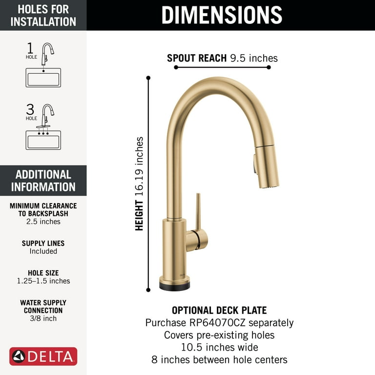 Delta Trinsic Single Handle Pull-Down Sprayer Kitchen Sink