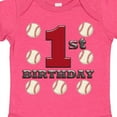 thumbnail image 4 of Inktastic First Birthday Baseball Boys Baby Bodysuit, 4 of 5