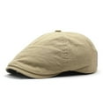 thumbnail image 5 of SikaFu New Solid Color Cotton Berets To Label European And American Elderly Hats Can Adjust The Forward Hat Adult Peak Hat, 5 of 8