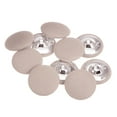 thumbnail image 1 of 10uds 40L Tela Paño Cubierto Botón 25mm Redondo Metal Vástago Costura Botones para Trajes Vestido Blusas, Caqui, 1 of 5