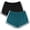 Black, Fast Green, variant on URATOT Women's Cotton Shorts, 2 Packs, Everyday Casual Shorts, Sizes S–XL