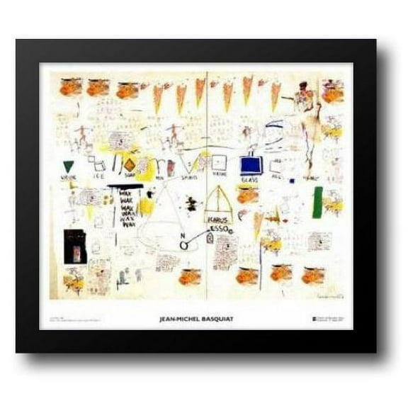 Icarus Esso, 1986 32x28 Framed Art Print by Basquiat, Jean-Michel